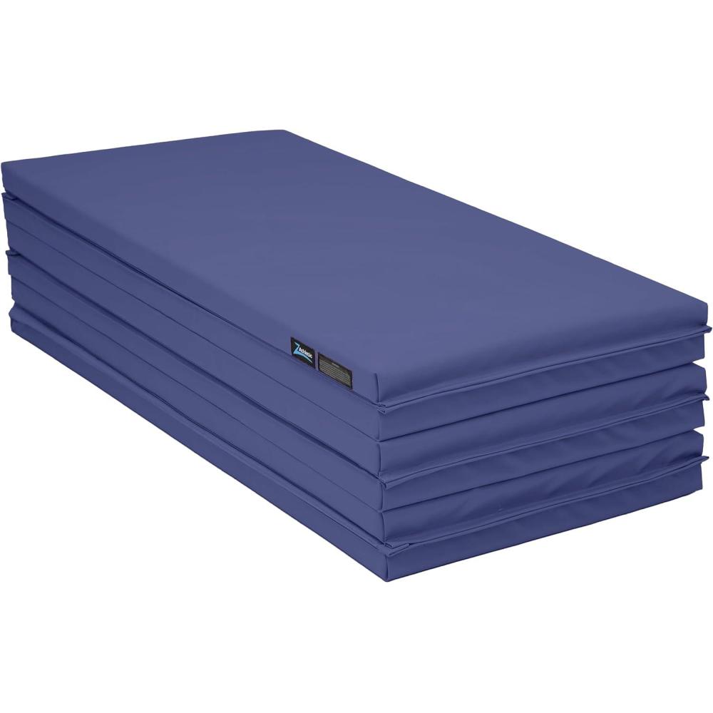 image:imageZ Athletic Folding Panel Mats for Gymnastics Martial Arts Tumbling 4ft x 12ft x 2inBlue