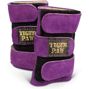 Tiger Paw Authentic Gymnastics Wrist Supports (Sold in Pairs) – Original Competition-Grade Gymnastics Wrist Guards, Wrist Support Braces, Adjustable, Made in USA Hand Wraps(Purple)