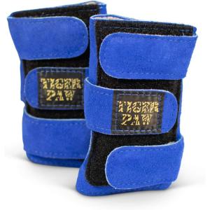 Tiger Paw Authentic Gymnastics Wrist Supports (Sold in Pairs) – Original Competition-Grade Gymnastics Wrist Guards, Wrist Support Braces, Adjustable, Made in USA Hand Wraps(Royal Blue)
