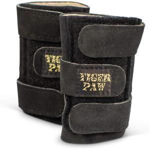 Tiger Paw Authentic Gymnastics Wrist Supports (Sold in Pairs) – Original Competition-Grade Gymnastics Wrist Guards, Wrist Support Braces, Adjustable, Made in USA Hand Wraps(Black)