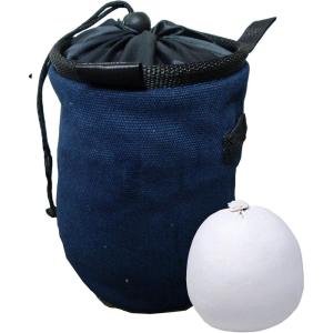 Z ATHLETIC Chalk & Bag Combo for Gymnastics, Climbing, and Weight Lifting (2oz, Multiple Colors)(Dark Blue)