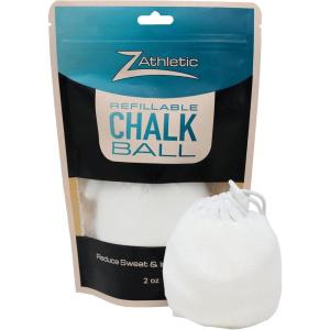 Z Athletic Gym Chalk Ball for Rock Climbing, Gymnastics, and Weightlifting(2oz Refillable Ball)