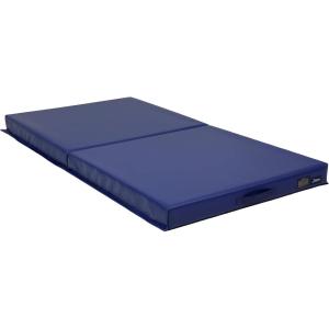 Z Athletic Open Cell Landing Folding Mat for Gymnastics, Tumbling, Cheerleading, Martial Arts, and More, 6 Ft x 3 Ft x 4 In(Blue-3)