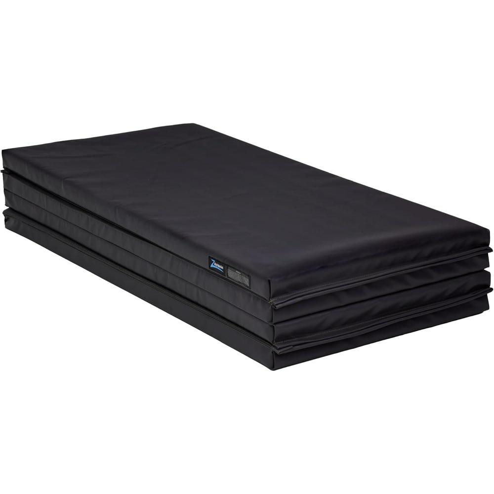 image:imageZ Athletic Folding Mat for Gymnastics Tumbling Cheerleading and More 4 Ft x 8 Ft x 2 InBlack
