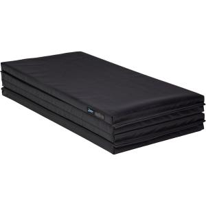 Z Athletic Folding Mat for Gymnastics, Tumbling, Cheerleading, and More, 4 Ft x 8 Ft x 2 In(Black)